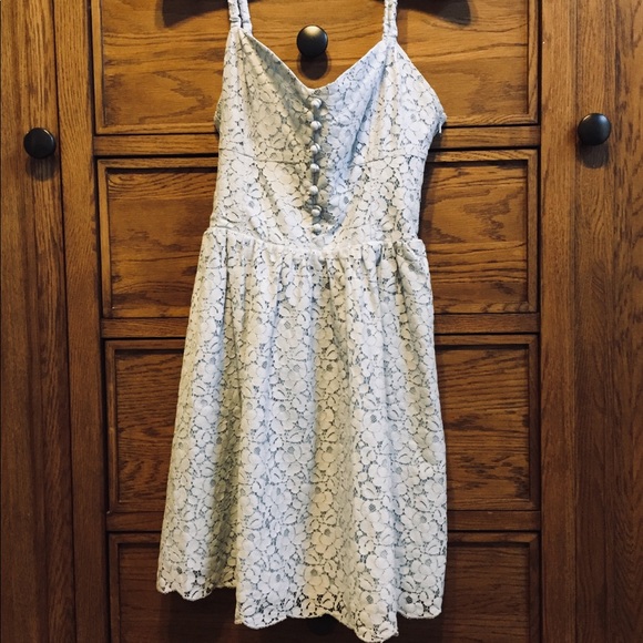 Talula Dresses & Skirts - Delicate Baby Blue Lace Dress
